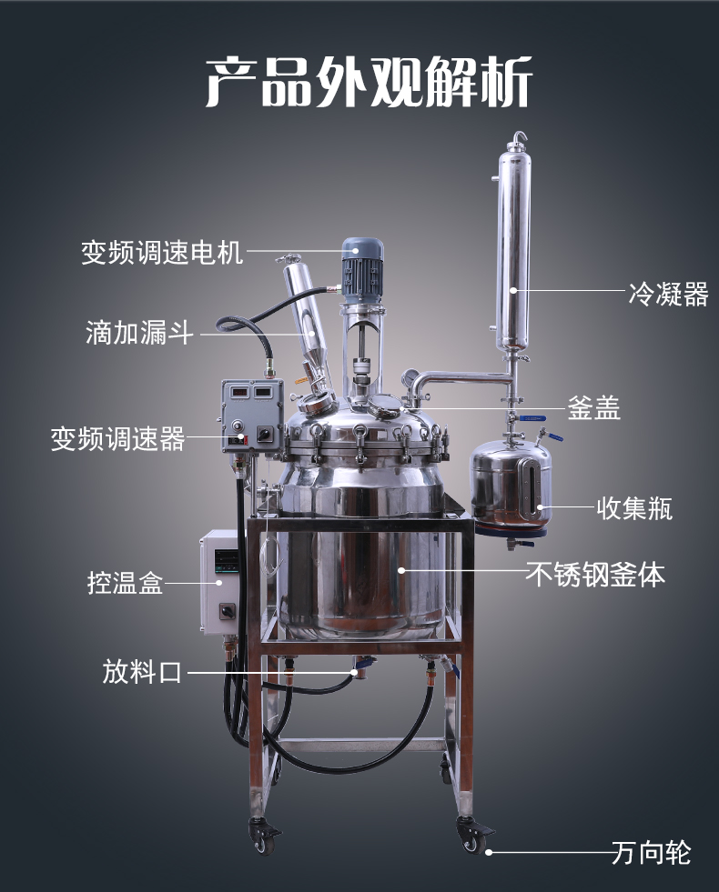 电加热100L不锈钢反应釜_07